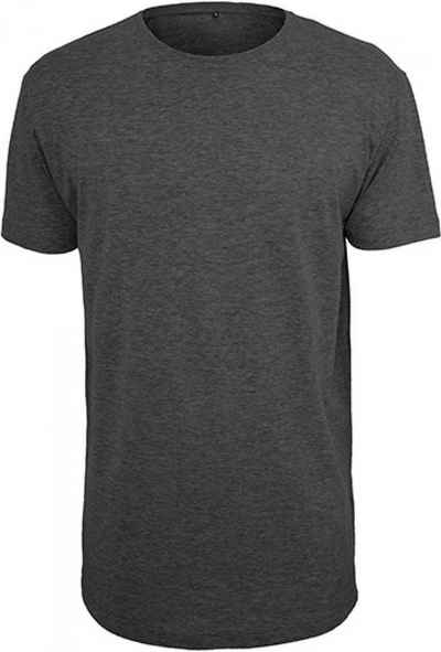 Build Your Brand Rundhalsshirt Shaped Long Herren T-Shirt