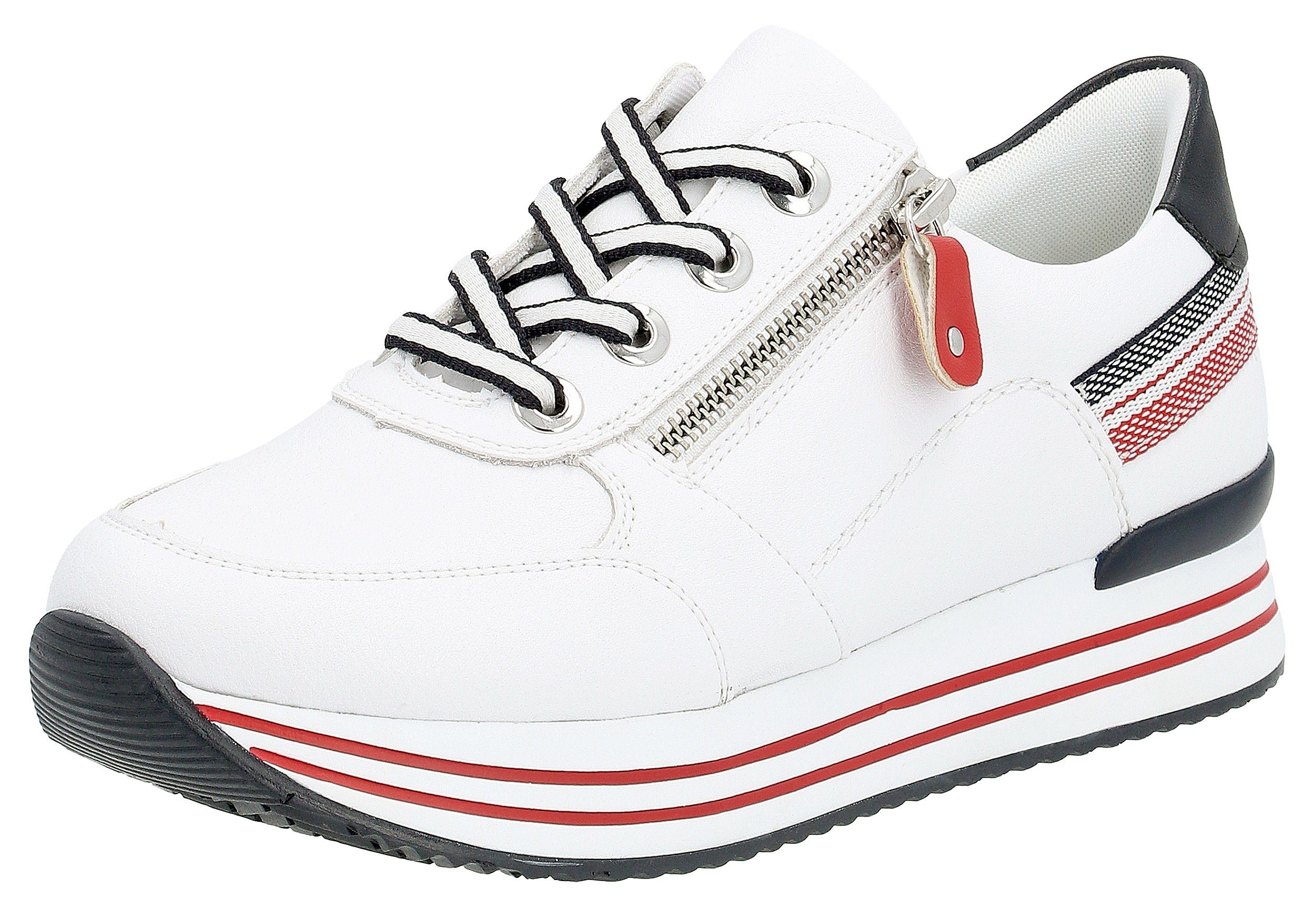 Remonte Plateausneaker mit Wechselfußbett, Freizeitschuh, Halbschuh, Schnür günstig online kaufen
