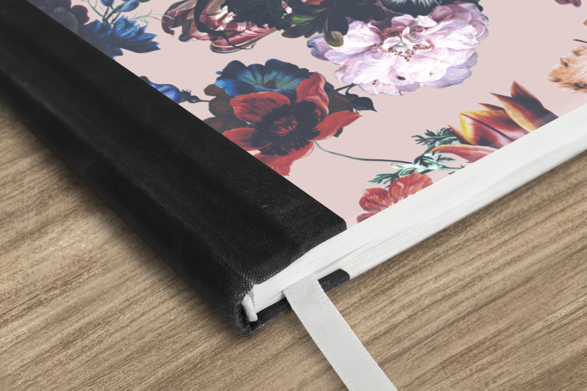 Thumbnail - MuchoWow Notizbuch Blumen - Collage - Farbe, Notebook, Notizblock a5, Tagebuch, Journal Liniert