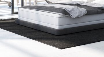 Sofa Dreams Boxspringbett Adagio Kunstleder Komplettbett Modern Hotelbett, inklusive LED Beleuchtung, Matratze und Topper