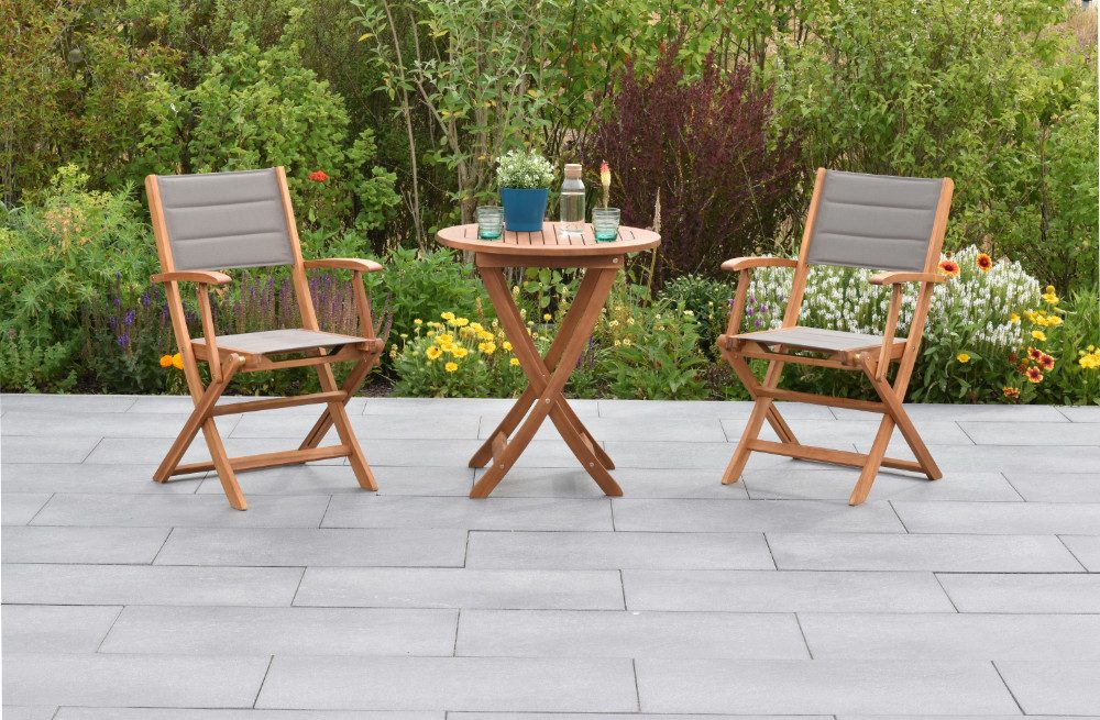 MERXX Garten-Essgruppe »Acapulco«, (Set, 3-tlg., Geöltes günstig online kaufen