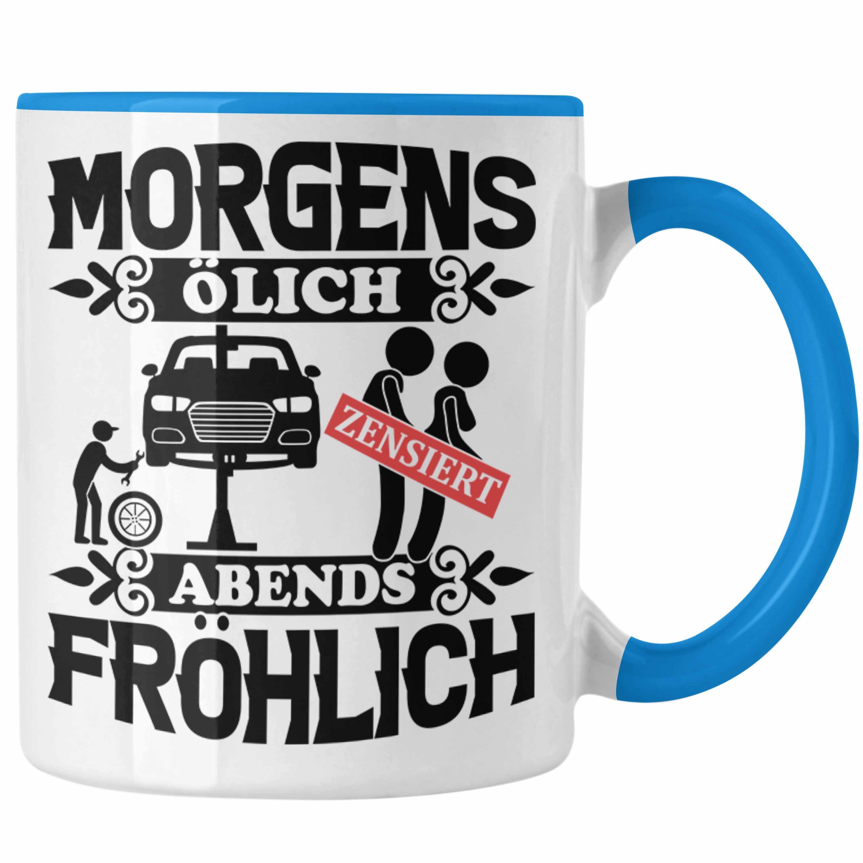 Top-Verkaufstrend Trendation Tasse KFZ Mechatroniker KFZ Blau Tasse Geschenk Spruch Männer Geschenk Mechaniker