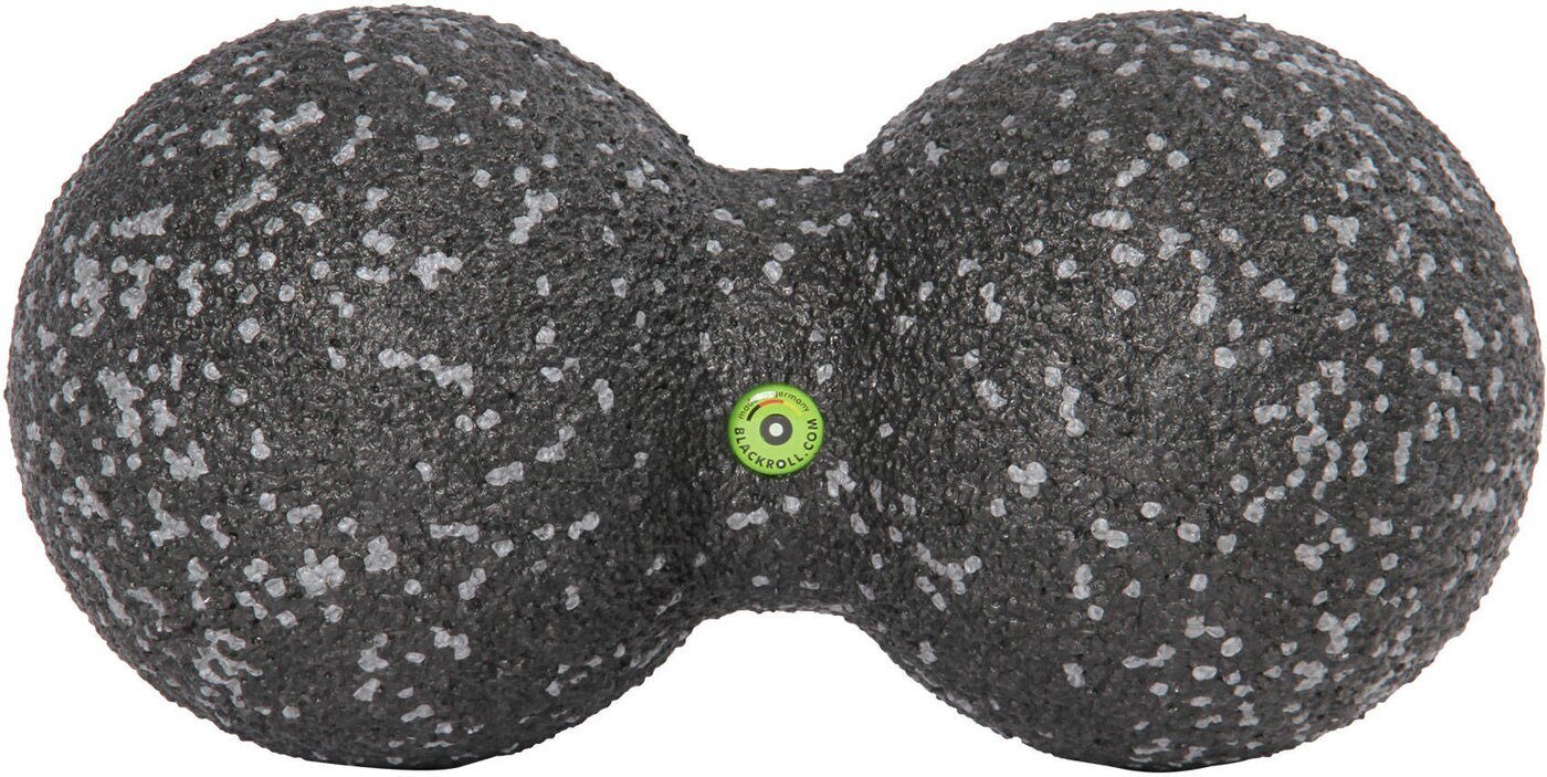 Massagerolle BLACKROLL(R) DUOBALL 12 black/grey - boxed incl. Doming SCHWARZ/GRAU