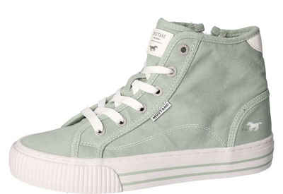 Mustang Shoes High-Top-Sneaker, Freizeitschuh, Сапоги на шнуровке, Plateau, High Top-Sneaker, Freizeitschuh mit Innenreißverschluss