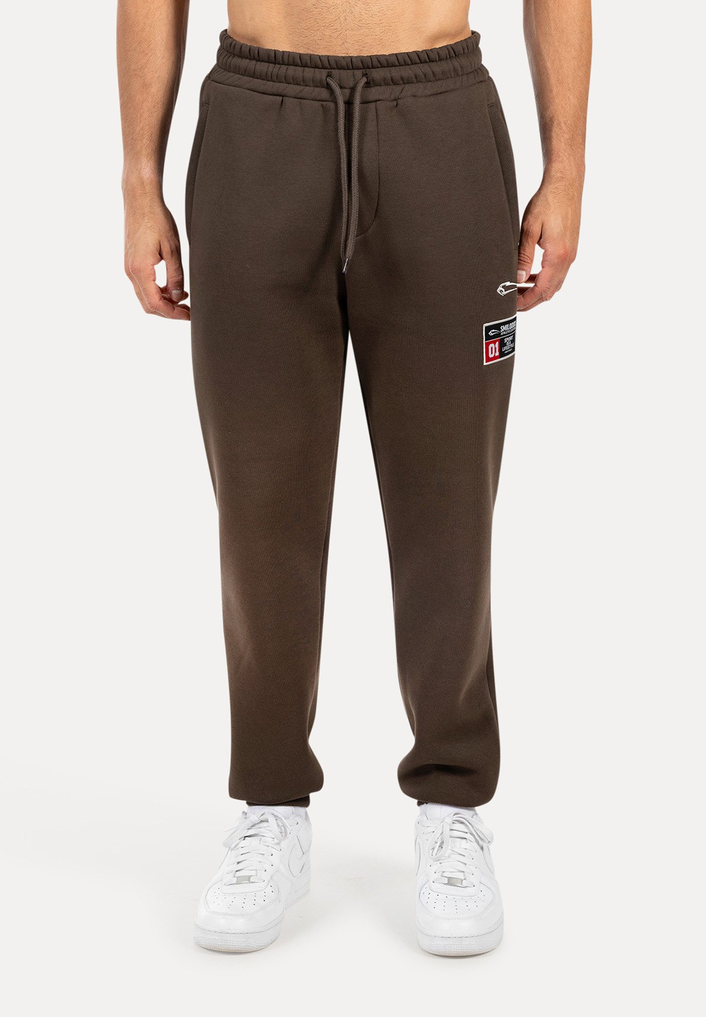 Smilodox Jogginghose Rayk, Bequeme Hose mit Logo Print, elastischem Bund, B günstig online kaufen