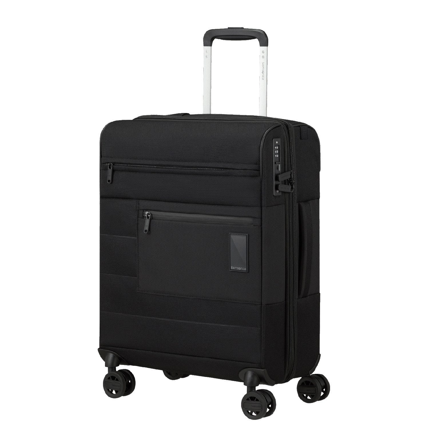 Samsonite Koffer Samsonite Trolley mit 4 Rollen erweiterbar 55cm Vaycay Black, 4 Rollen Rollen
