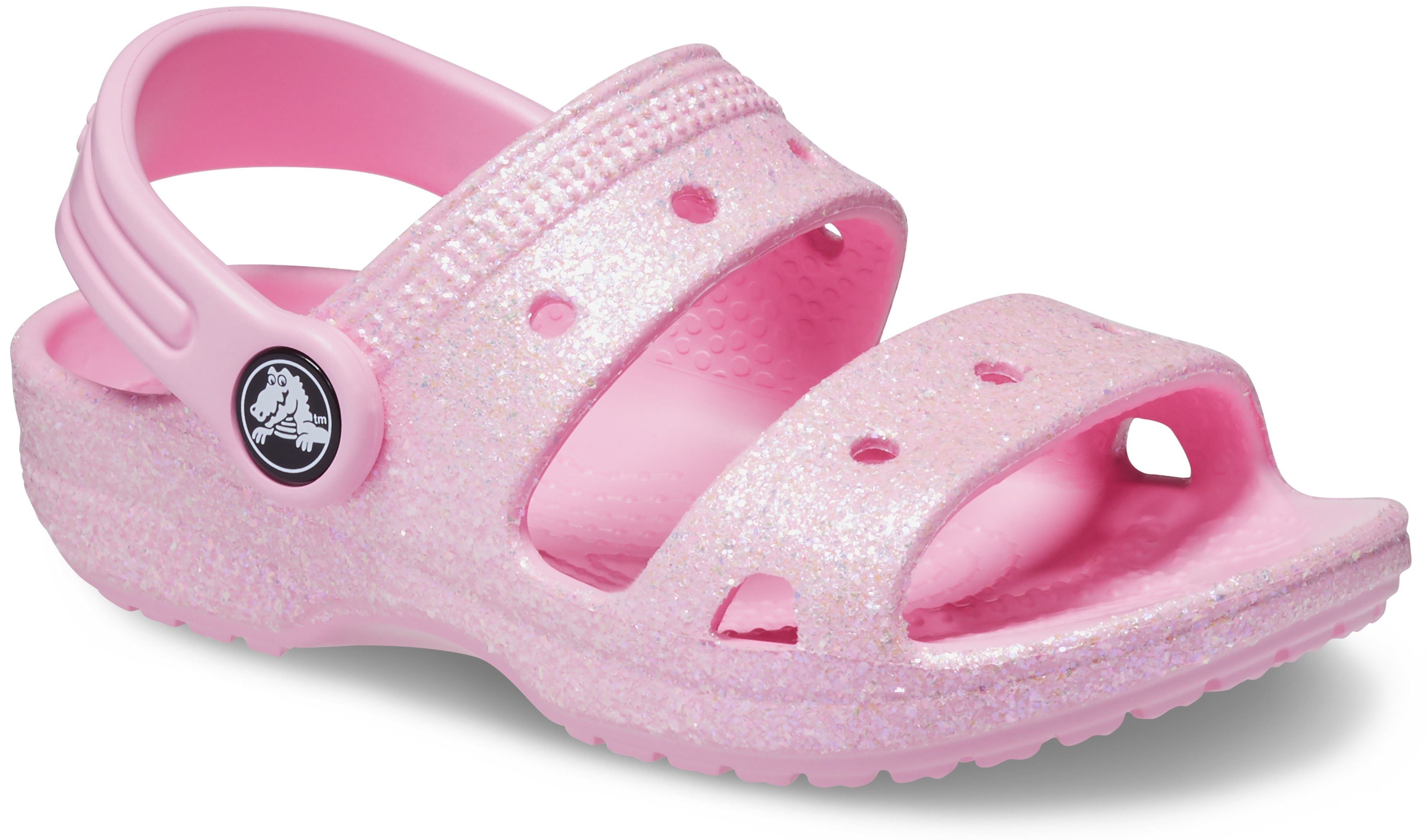 Crocs Glitter Badesandale Classic allover Sandal Crocs Glitzer T mit