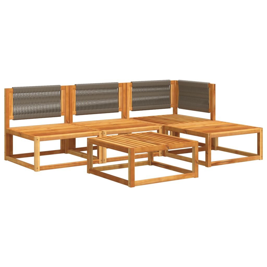 vidaXL Loungesofa 5-tlg. Garten-Sofagarnitur mit Kissen günstig online kaufen
