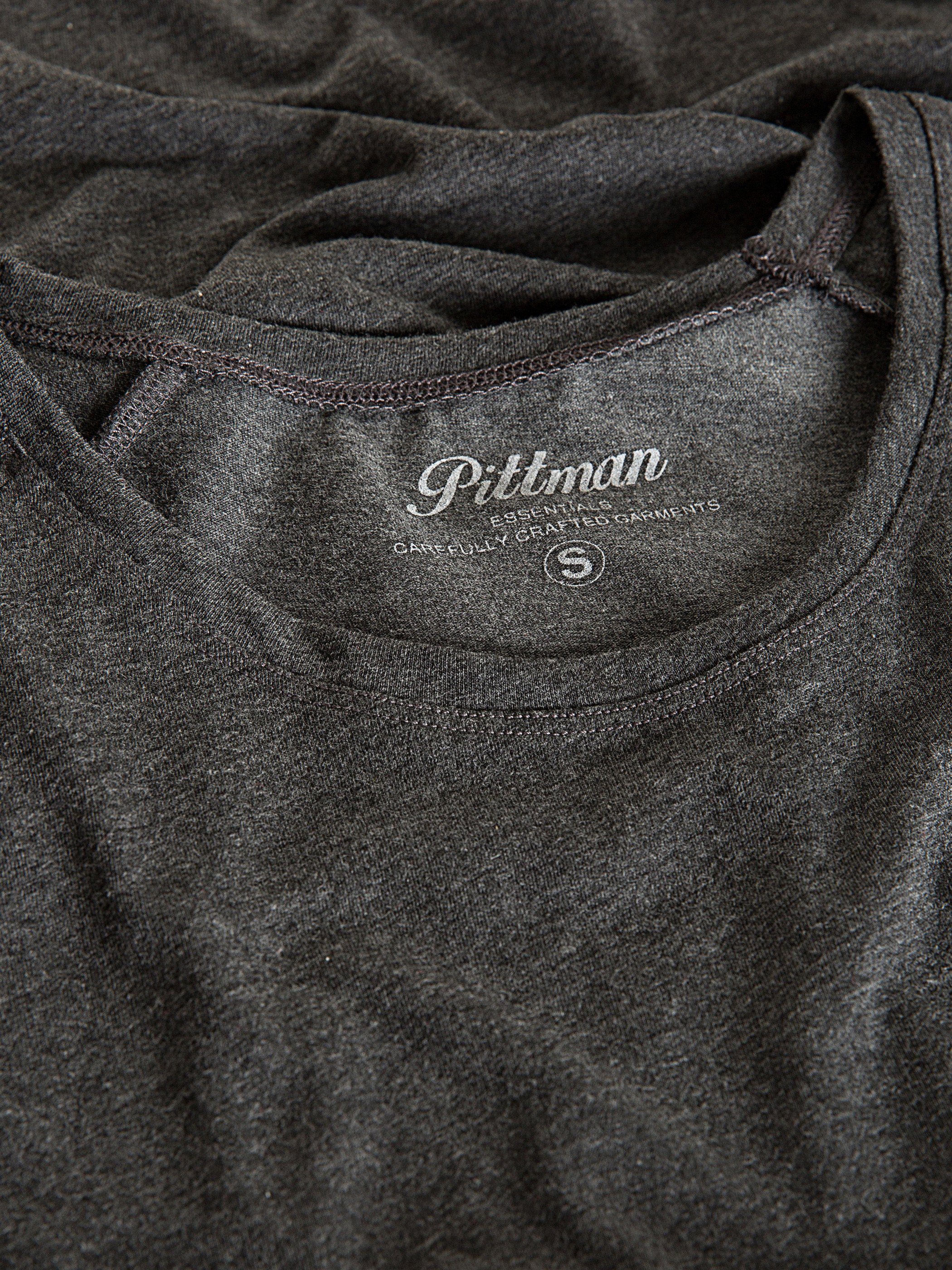 Pittman T-Shirt Crew (190000) Tee - raven Pittman Oversize Quin (1-tlg) Basic Neck