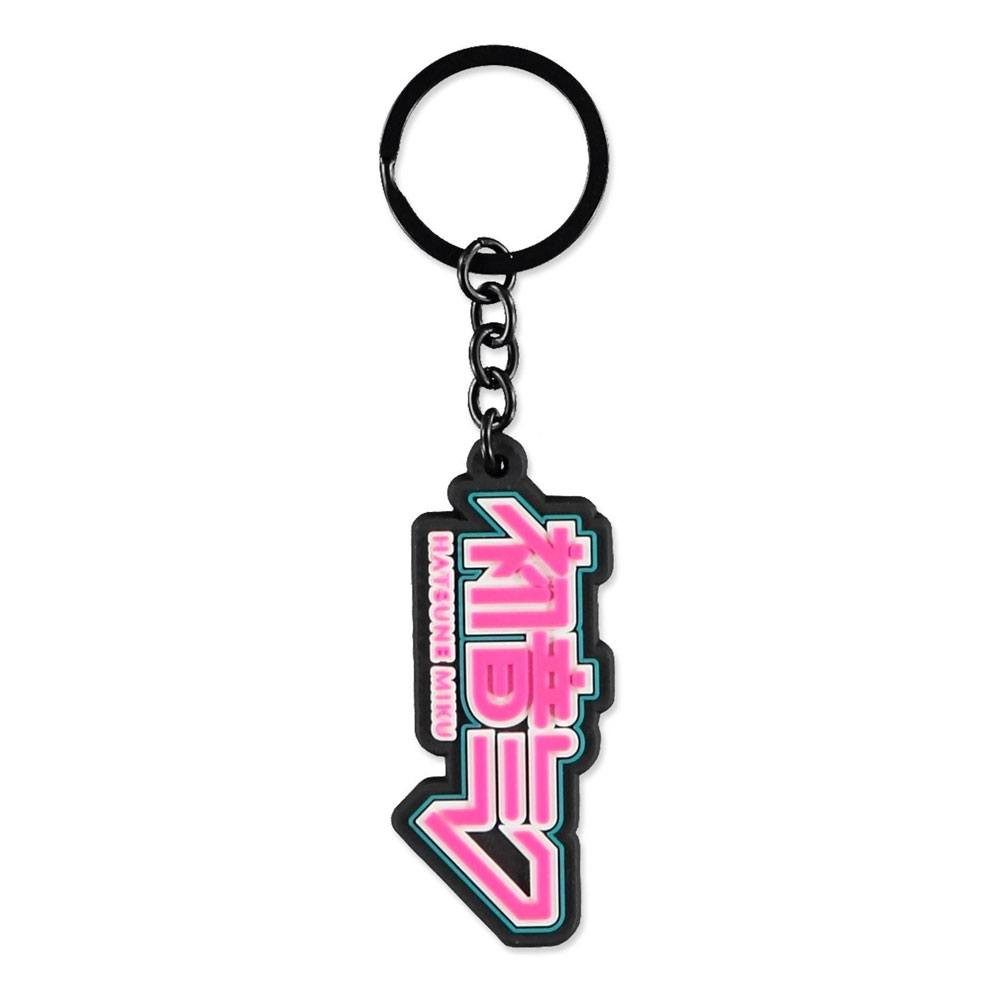 DIFUZED Schlüsselanhänger Hatsune Miku Gummi-Schlüsselanhänger Logo