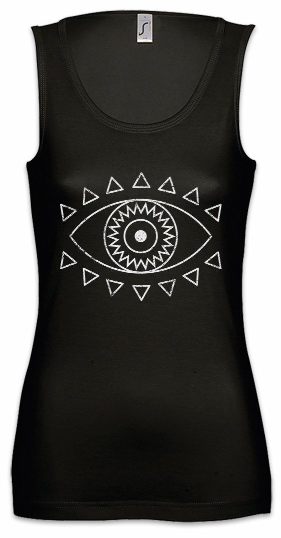 Tanktop Indian Eye Ärmelloses Damen T-Shirt Indien Auge Zeichen Tibet Symbol
