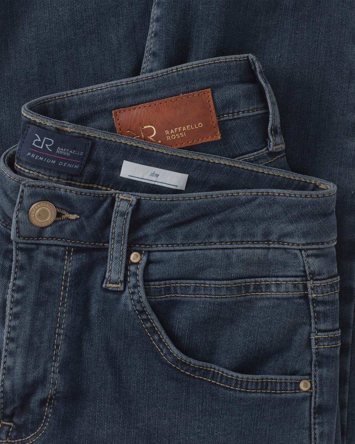 Raffaello Rossi 5-Pocket-Jeans Highwaist Slim Jeans Amal