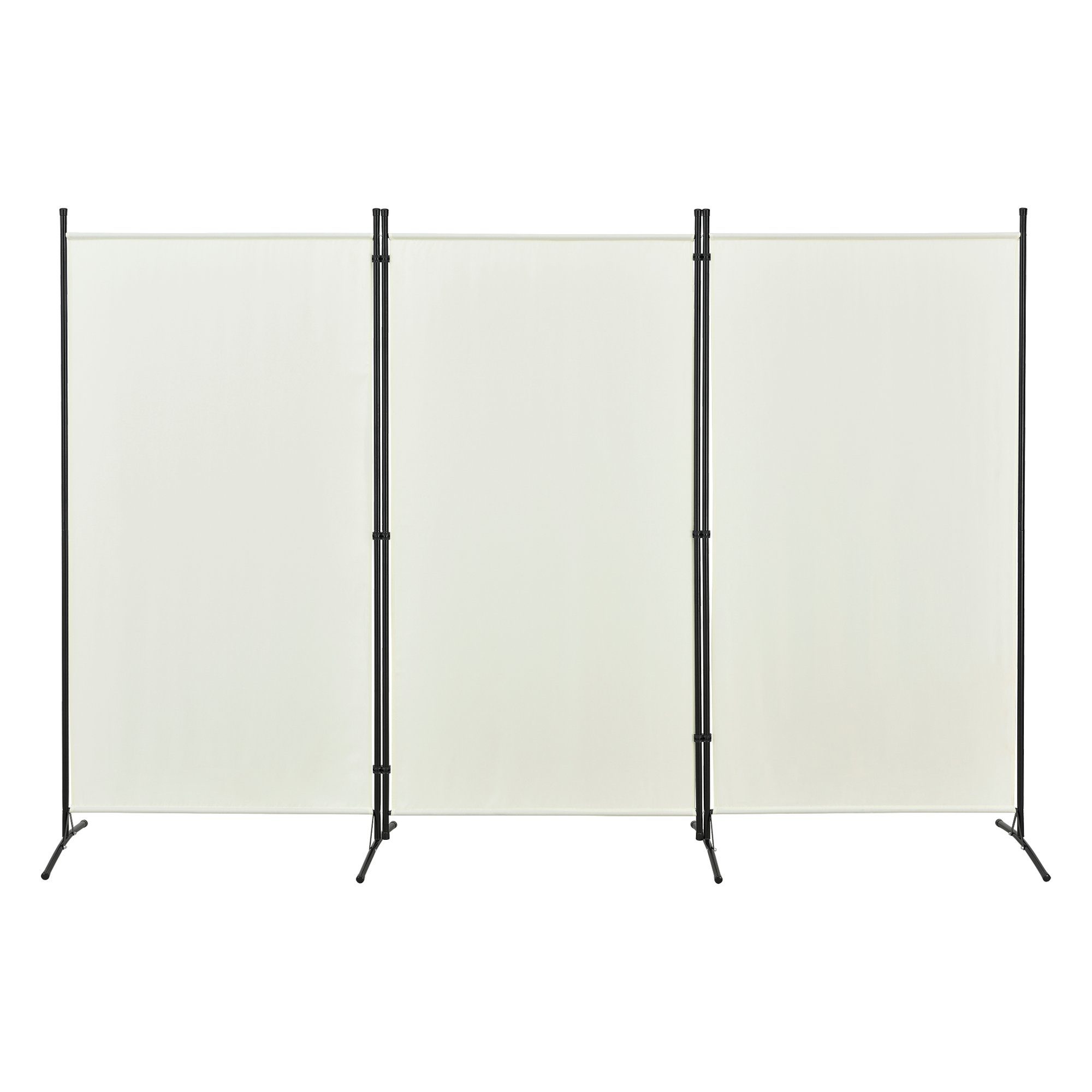 en.casa Paravent, »Teruel« Sichtschutz 260x176cm Weiß günstig online kaufen