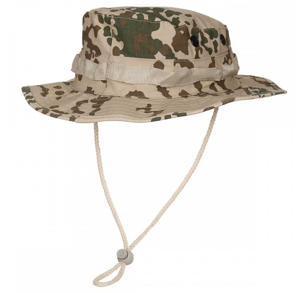 MFH Outdoorhut US GI Buschhut, BW tropentarn, mit Kinnband, GI Boonie - L (Packung) umlaufende Schlaufen