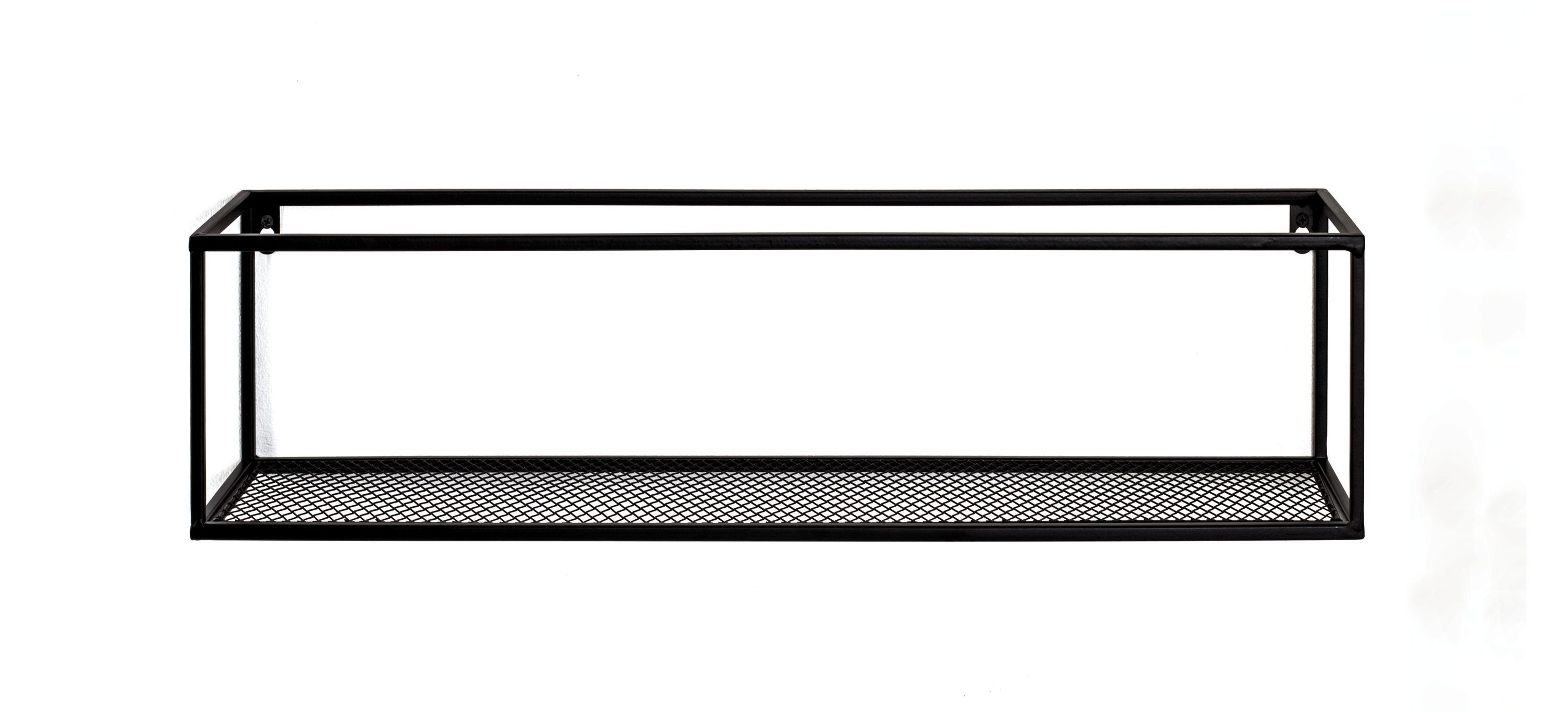 HAKU Wandregal HAKU Möbel Wandregal LEICESTER 50 BHT 50x16x16 cm schwarz Steckboard