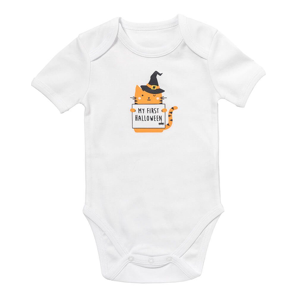 Schlummersack Kurzarmbody Bio Baby-Body kurzarm OEKO-TEX zertifiziert My First Halloween