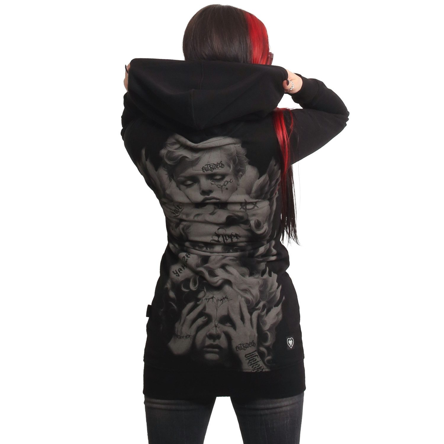 YAKUZA Kapuzensweatjacke Wise Kids mit lässigen, langen Schnitt