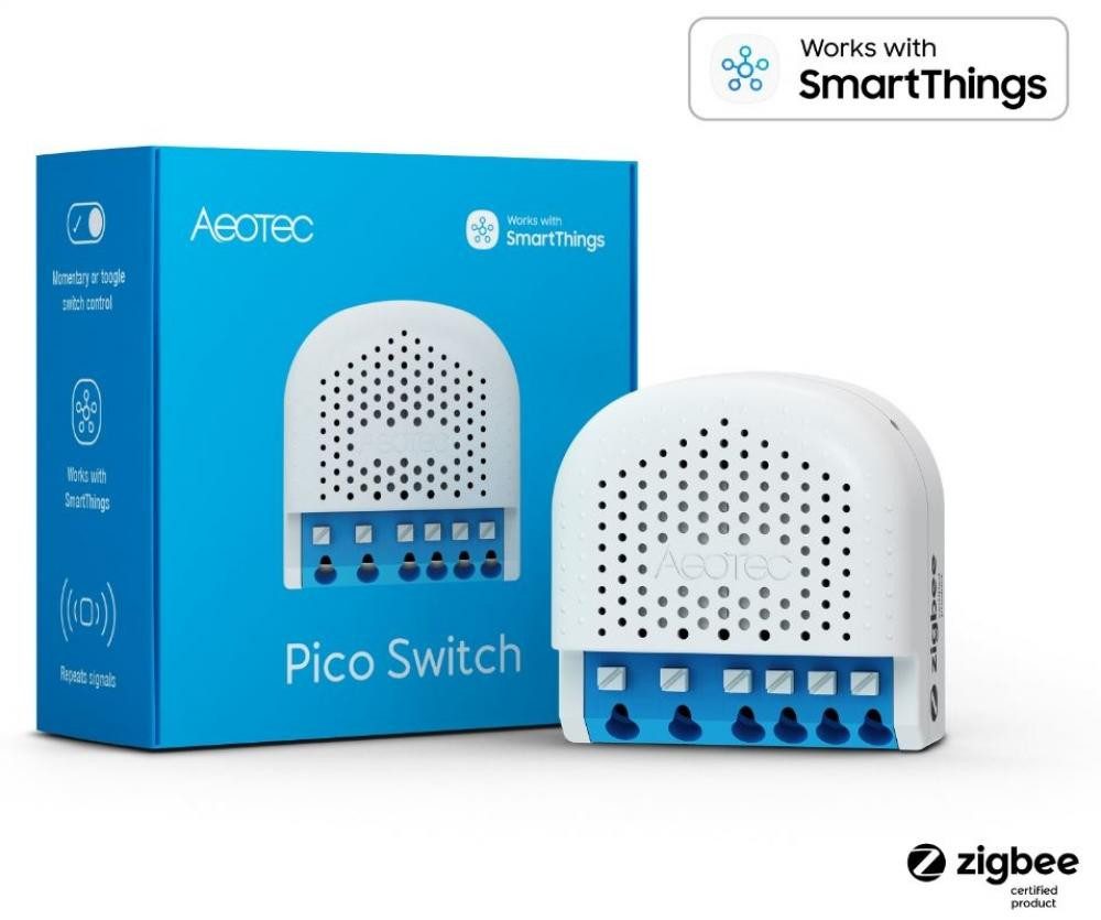 Aeotec Pico Switch Single, Unterputzschalter, Zigbee 3.0, 16A, Unterputzschalter