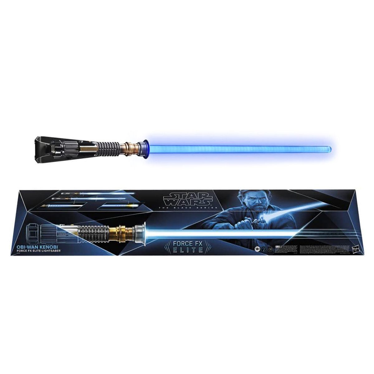 Hasbro Lichtschwert Star Wars Obi-Wan FX Elite Lichtschwert - Fasching, Erlebe die Macht mit dem STAR WARS The Black Series Obi-Wan Kenobi For