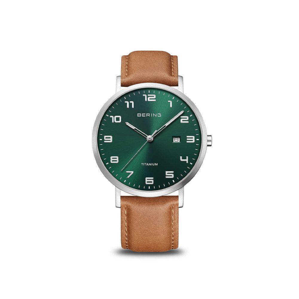 Bering Quarzuhr Bering Titanium silber gebürstet 18640-568 18640-568, Hochwertiges Produkt mit zeitlosem Design, sorgfältiger Verarbeitung
