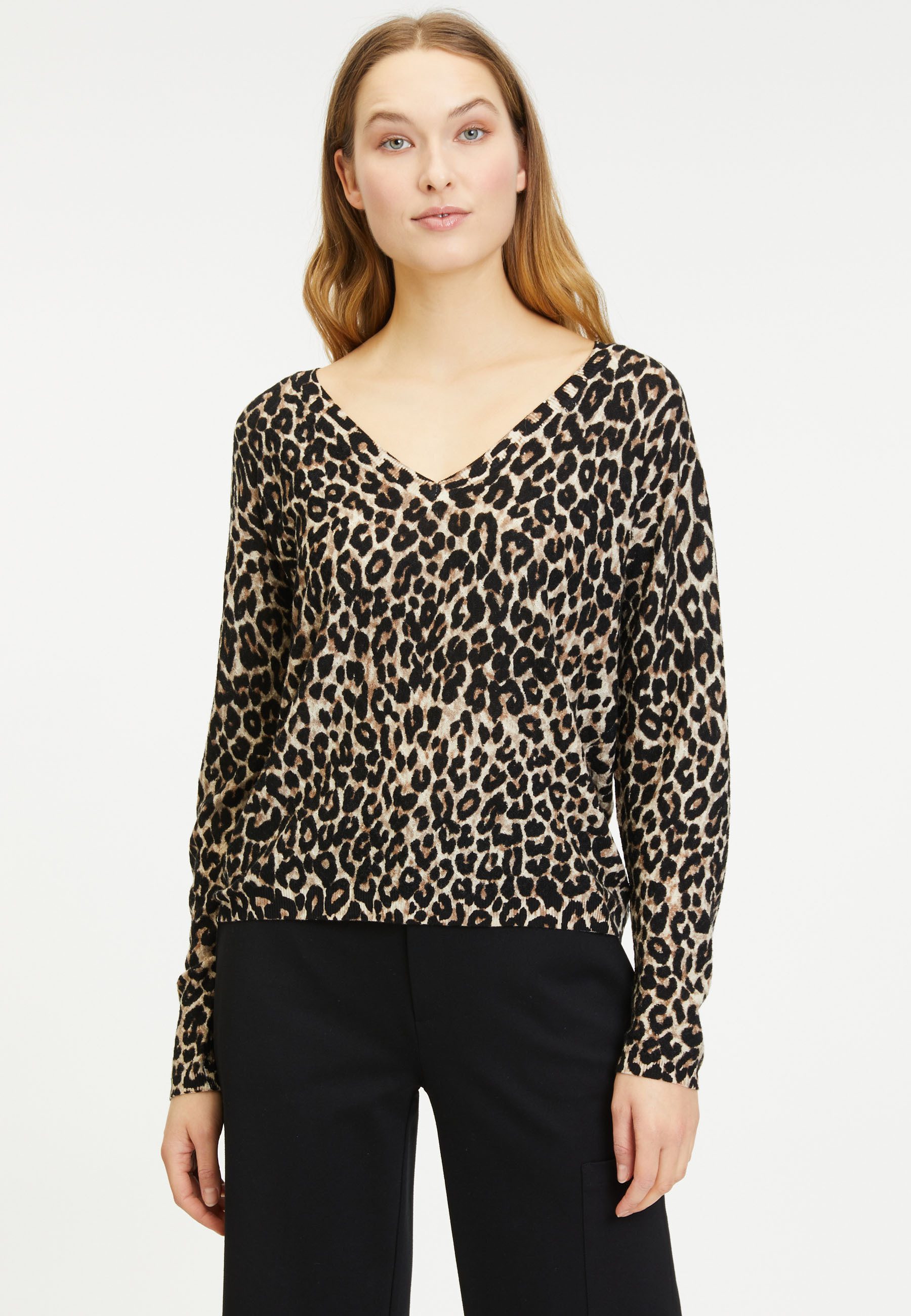 Princess goes Hollywood Strickpullover Structure Pullover With Print günstig online kaufen