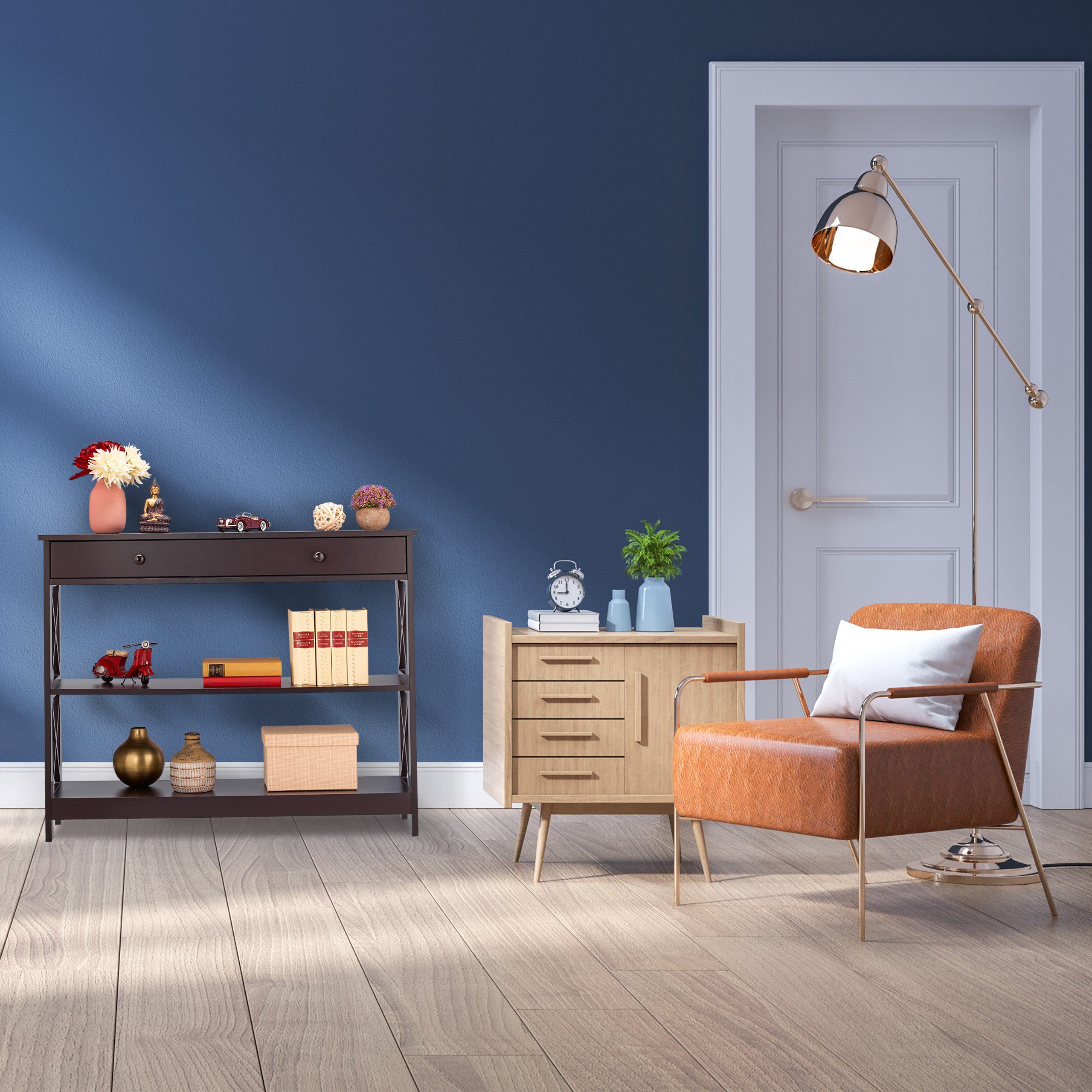 relaxdays Konsolentisch mit Schublade günstig online kaufen