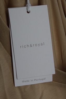 Rich & Royal Shirttop Rich & Royal 2103 442 Damen T-Shirt Gr. S Braun Neu
