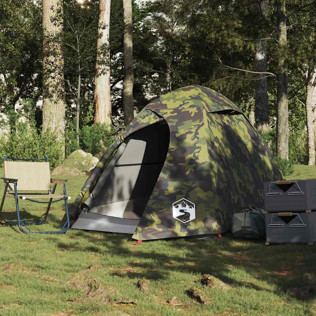 vidaXL Kuppelzelt Kuppel-Campingzelt 2 Personen Tarnmuster günstig online kaufen