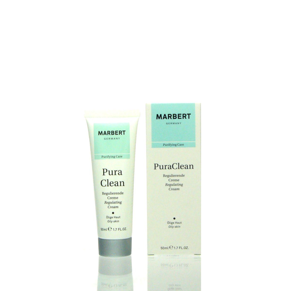 Marbert Gesichtspflege Marbert zu neigende Pflegecreme Clean Cream ml, Haut Pura Unreinheiten ölige Regulierende 50 und für Regulating