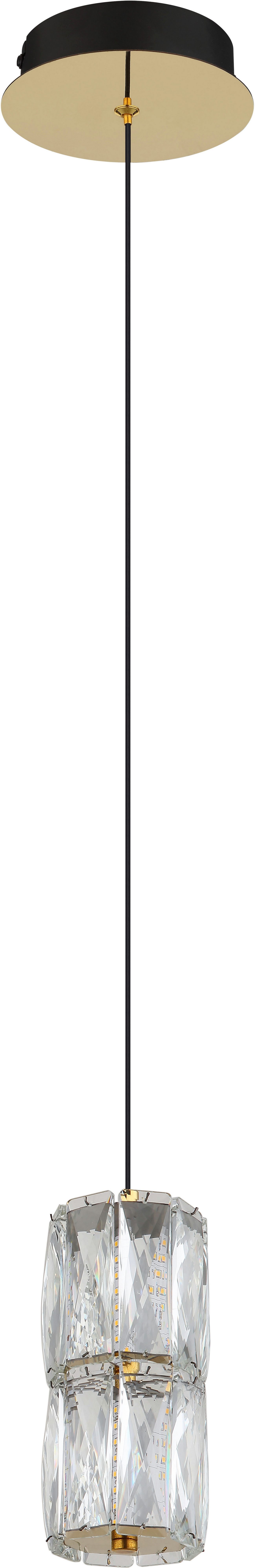 GLOBO LIGHTING LED Pendelleuchte STEFANIE, LED fest integriert, Warmweiß, Hängelampe/Hängeleuchte/Wohnzimmer/Esstisch/elegant