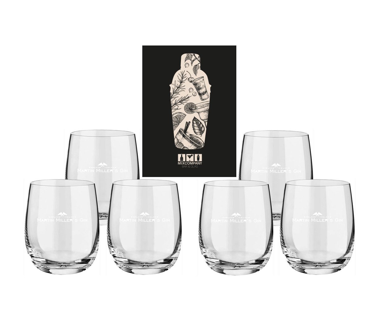 Art Стекло-Set Martin Miller Gin Glas 12er Set Стекло / Tumbler
