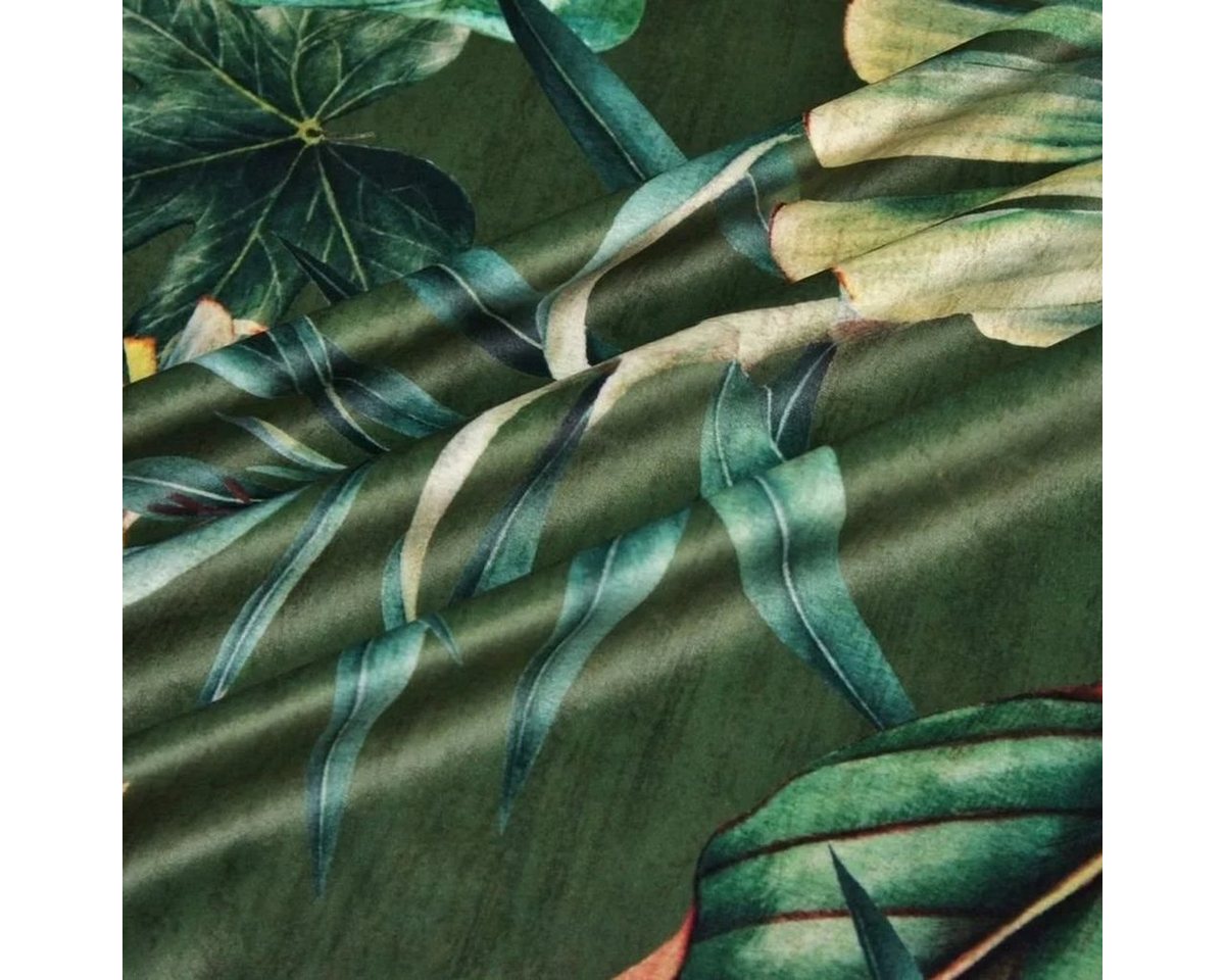 Thumbnail - Stofferia Stoff Polsterstoff Samt-Digitaldruck Rainforest Green, Breite 145 cm, Meterware