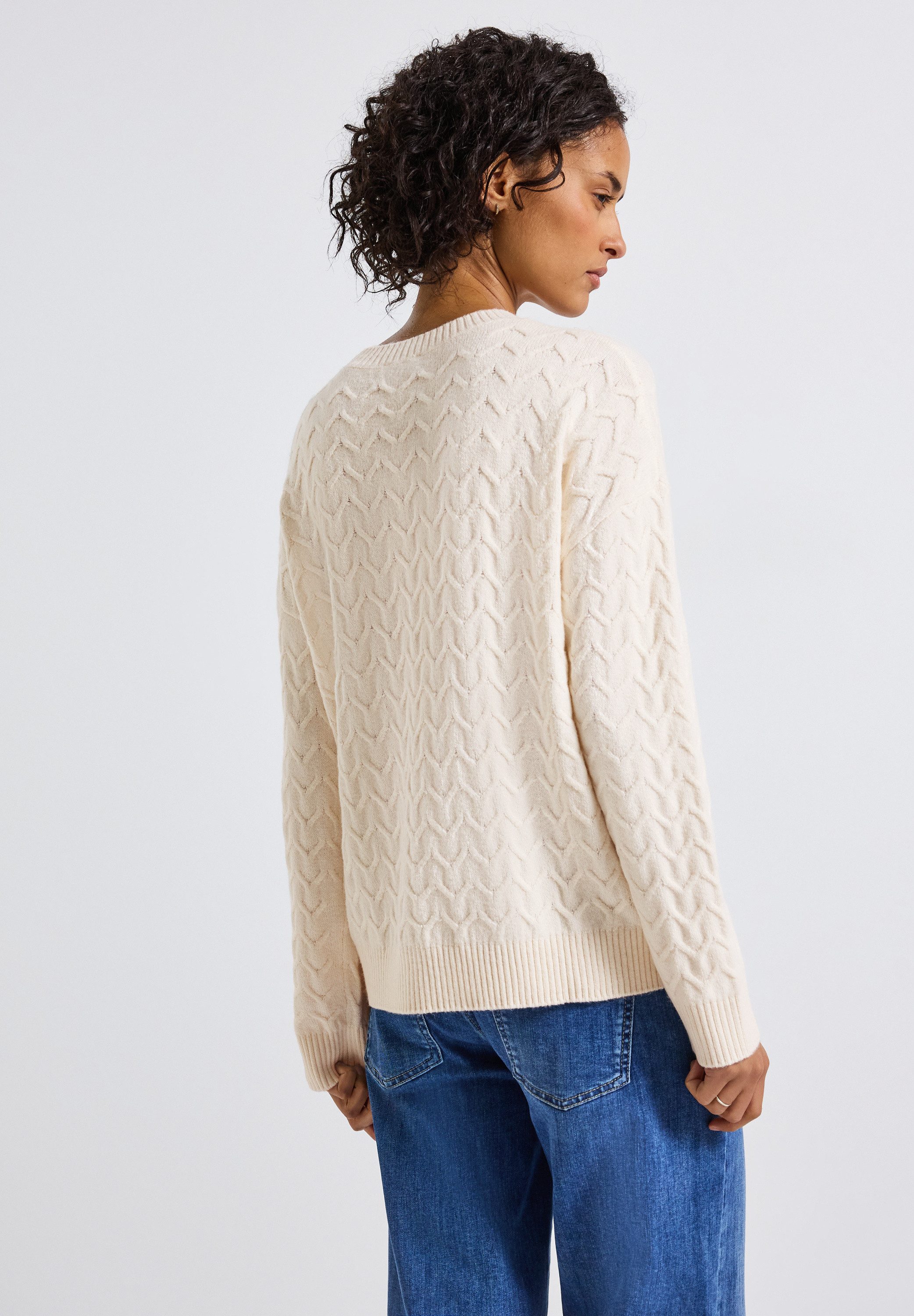 STREET ONE Strickpullover mit Rundhalsausschnitt günstig online kaufen