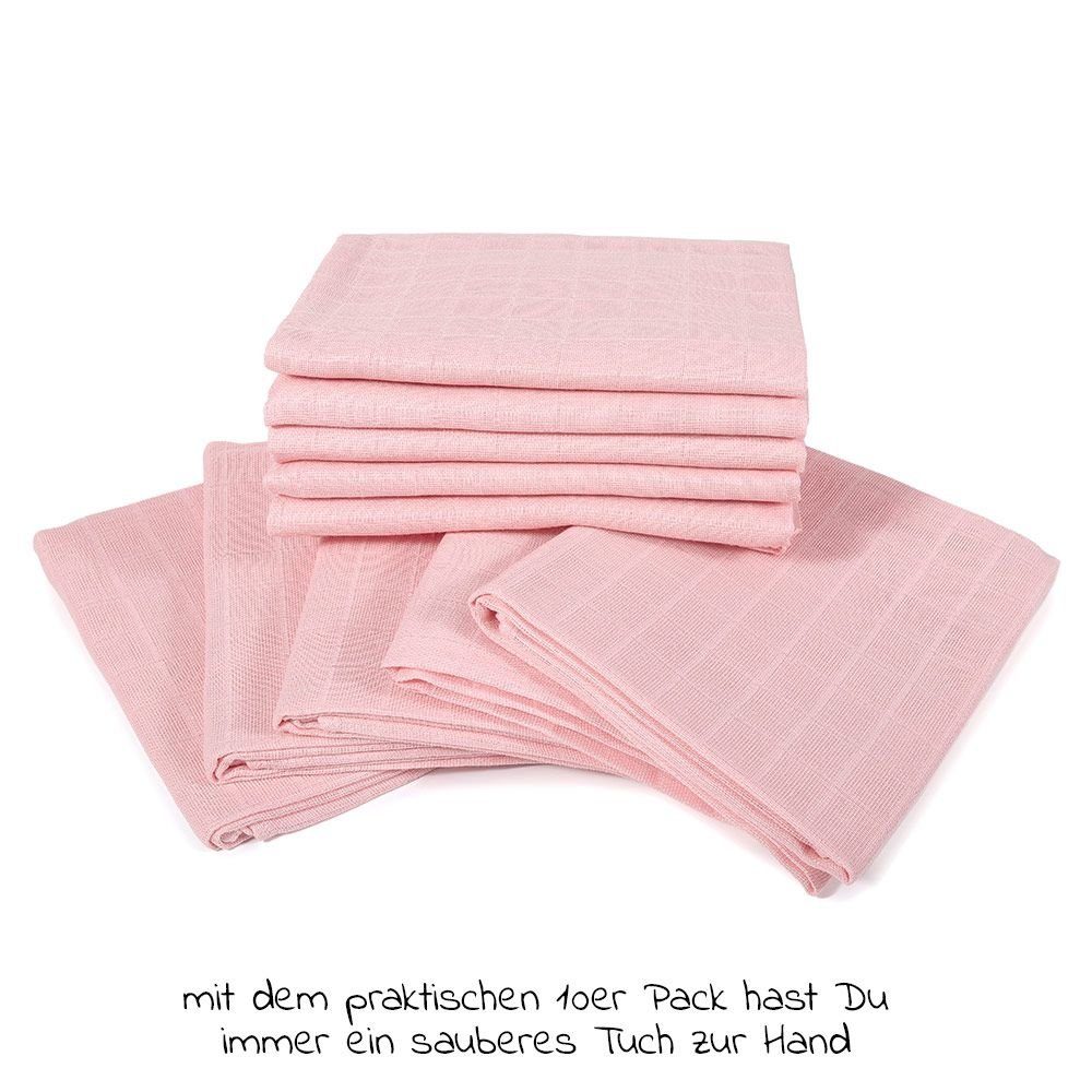Makian Stoffwindeln Puder (1-St), Mullwindeln Mulltücher - 10er Pack 80 x 80 cm - Stoffwindeln