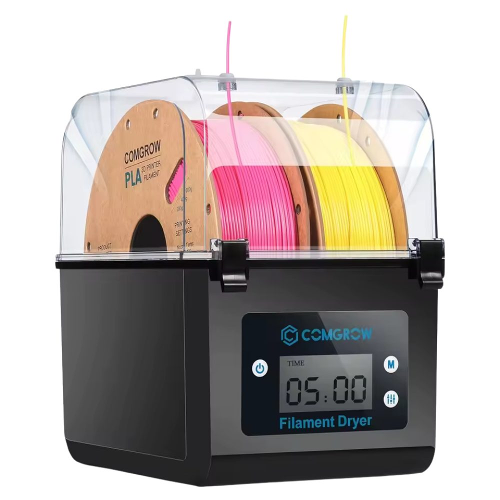 Athlix Beschriftungsband 2 Rollen Filament-Trockenbox 1,75 mm, 2,85 mm ABS, PLA, PETG, TPU, Abschaltung nach 3 Minuten Inaktivität