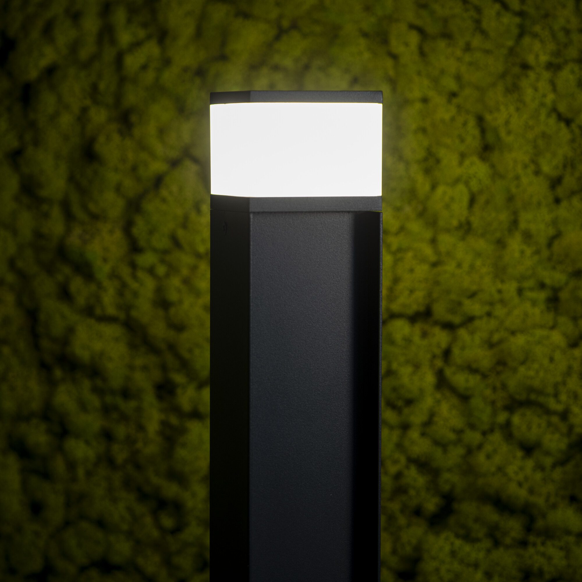 Kanlux Sockelleuchten Wegeleuchte DASTEN B schwarz IP44 Energiesäule, ohne Leuchtmittel