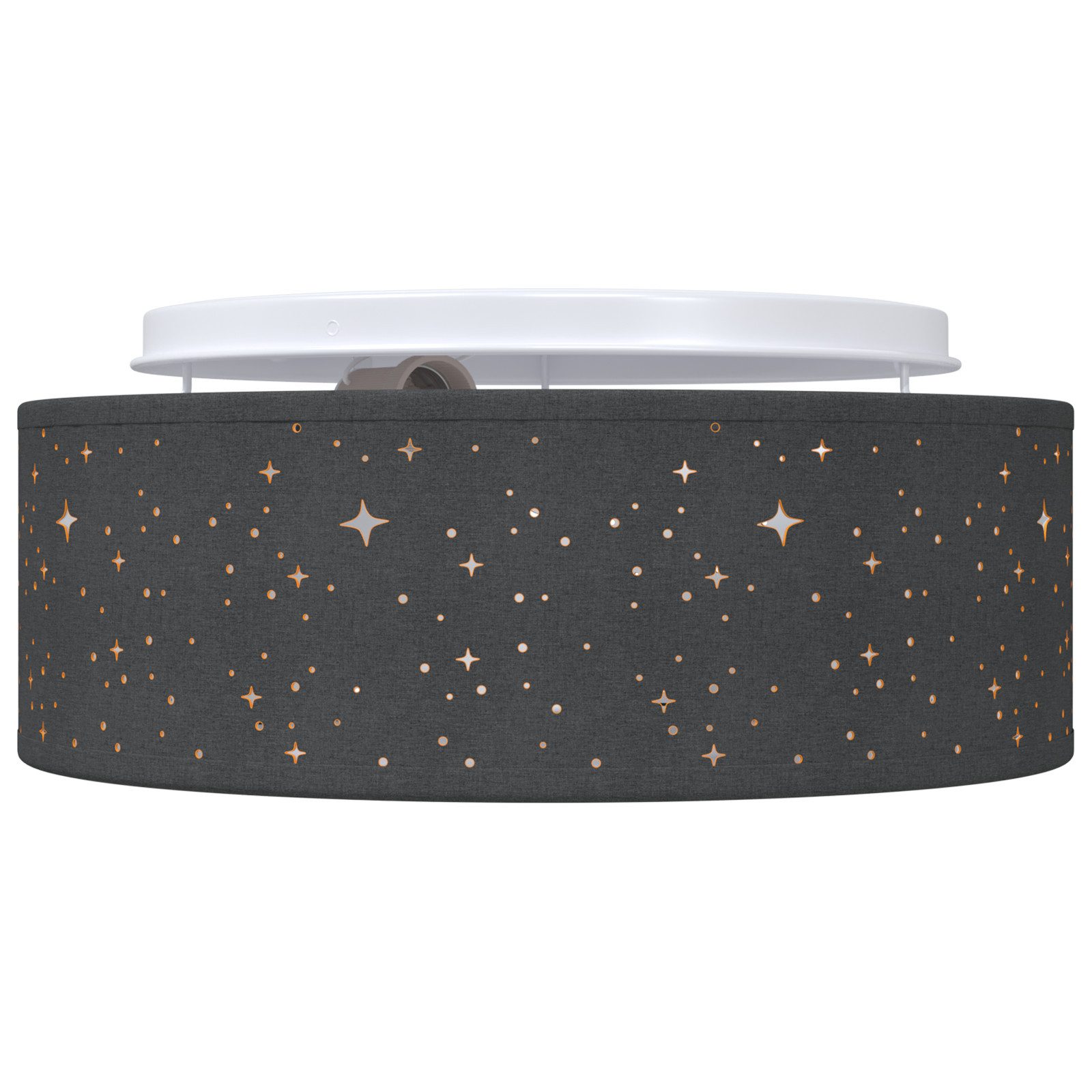 vidaXL Deckenleuchte Deckenleuchten mit Sternenhimmel Schwarz günstig online kaufen
