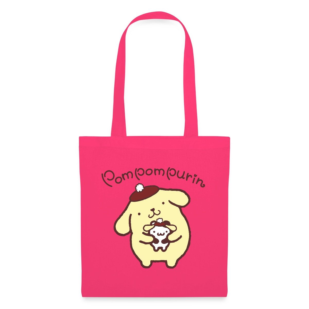 Spreadshirt Henkeltasche Pompompurin & Muffin Verkleidet Stoffbeutel (1-tlg)