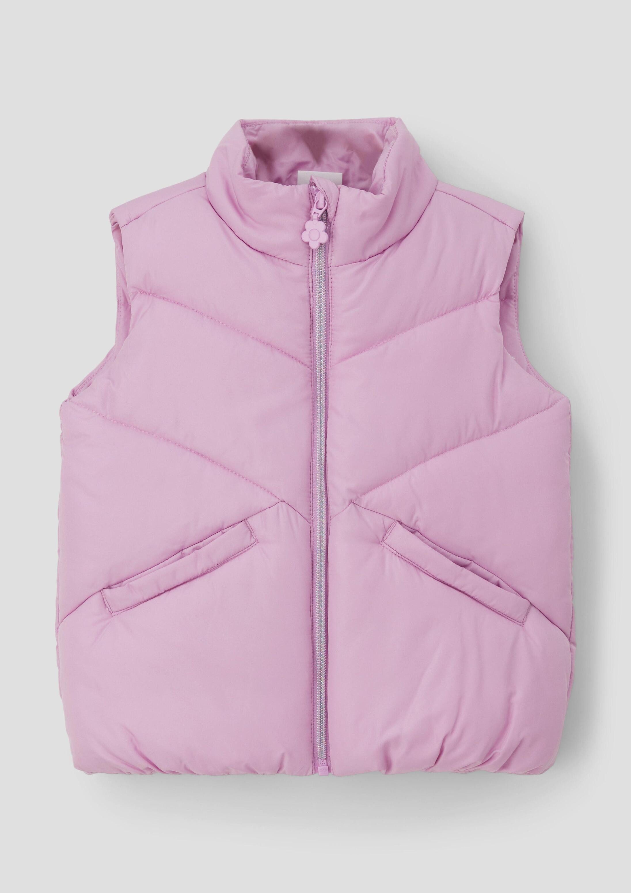 s.Oliver Outdoorjacke Outdoor-Weste Steppweste mit Stehkragen