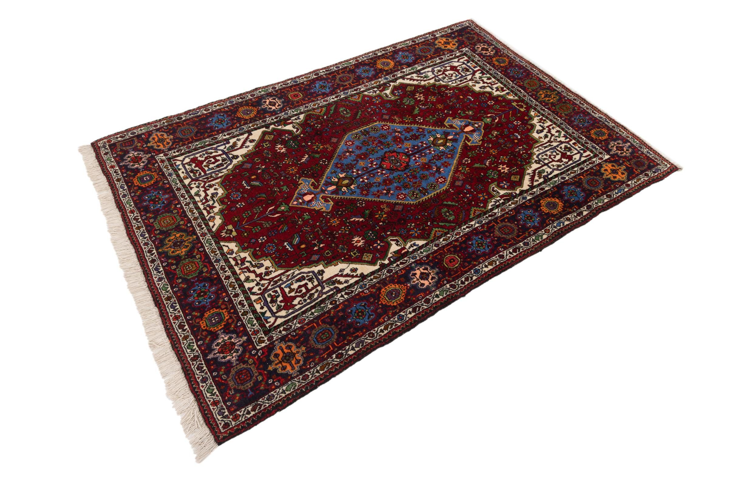 Nain Trading Orientteppich Abadeh 133x200 Handgeknüpfter Orientteppich / Perserteppich, rechteckig, Höhe: 12 mm
