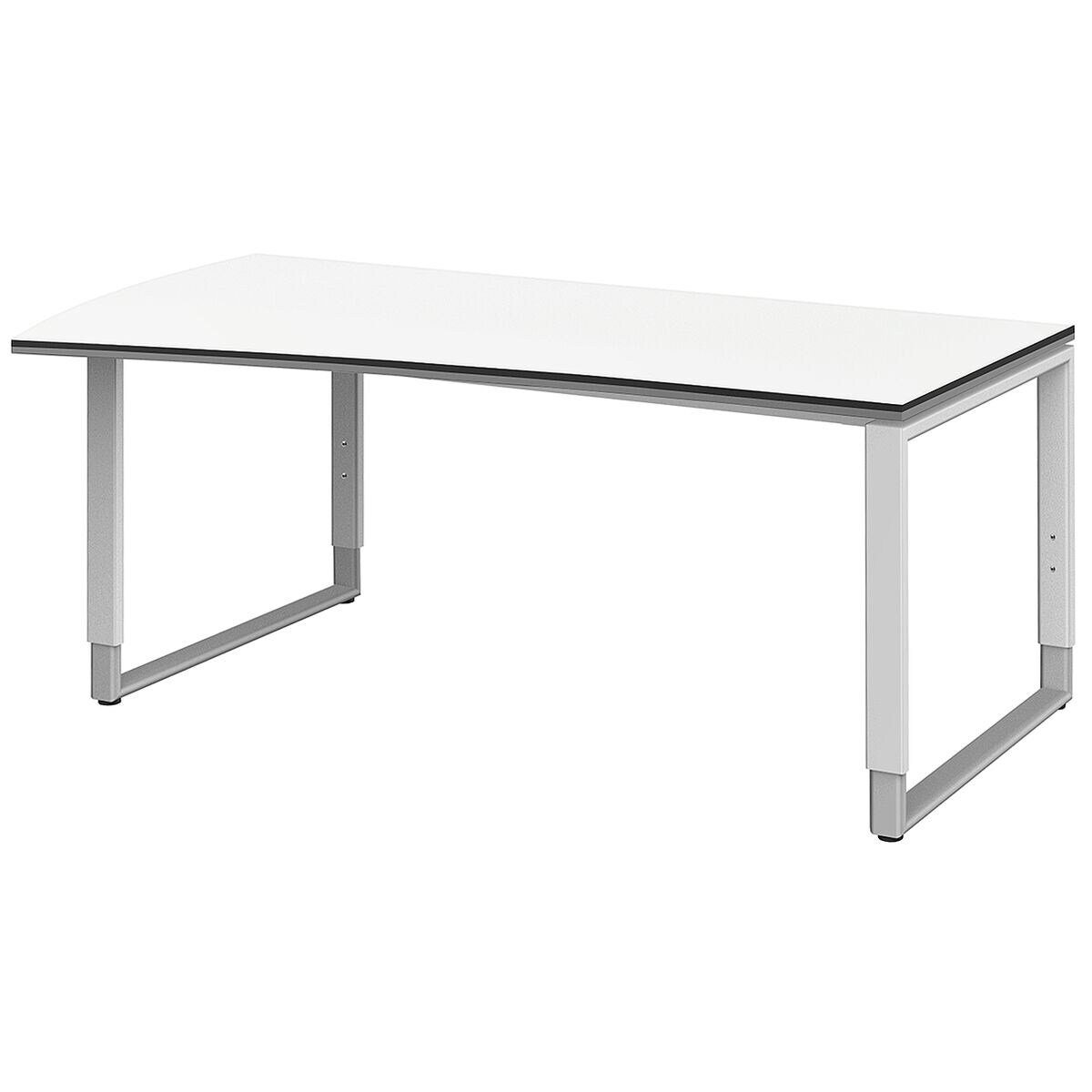 röhr Schreibtisch Objekt Plus, Freiform, links breiter, 2 farbige Kanten