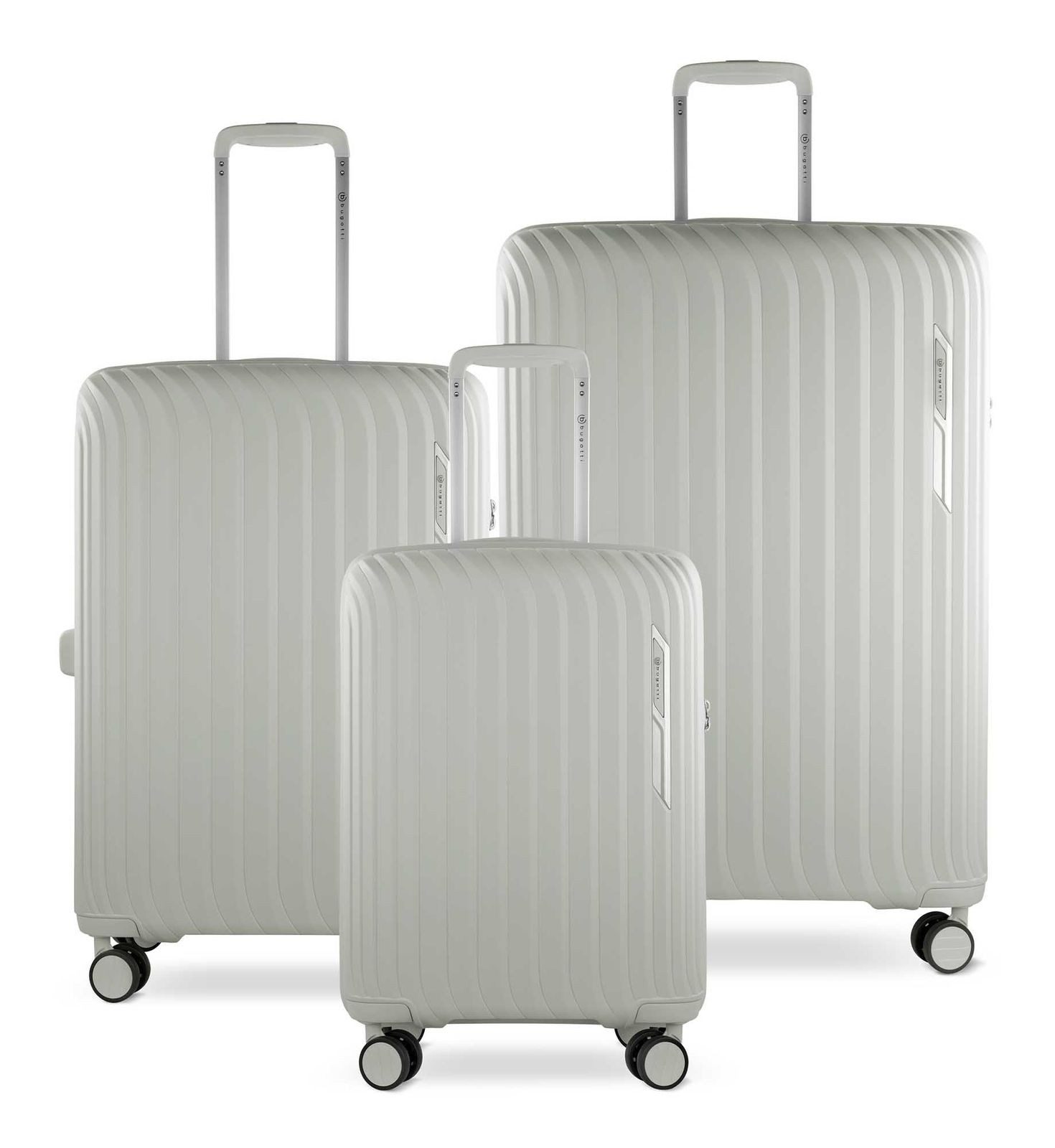 bugatti Trolleyset Hard Case Trolley S / M / L, 4 Rollen, (Set, 3 tlg)