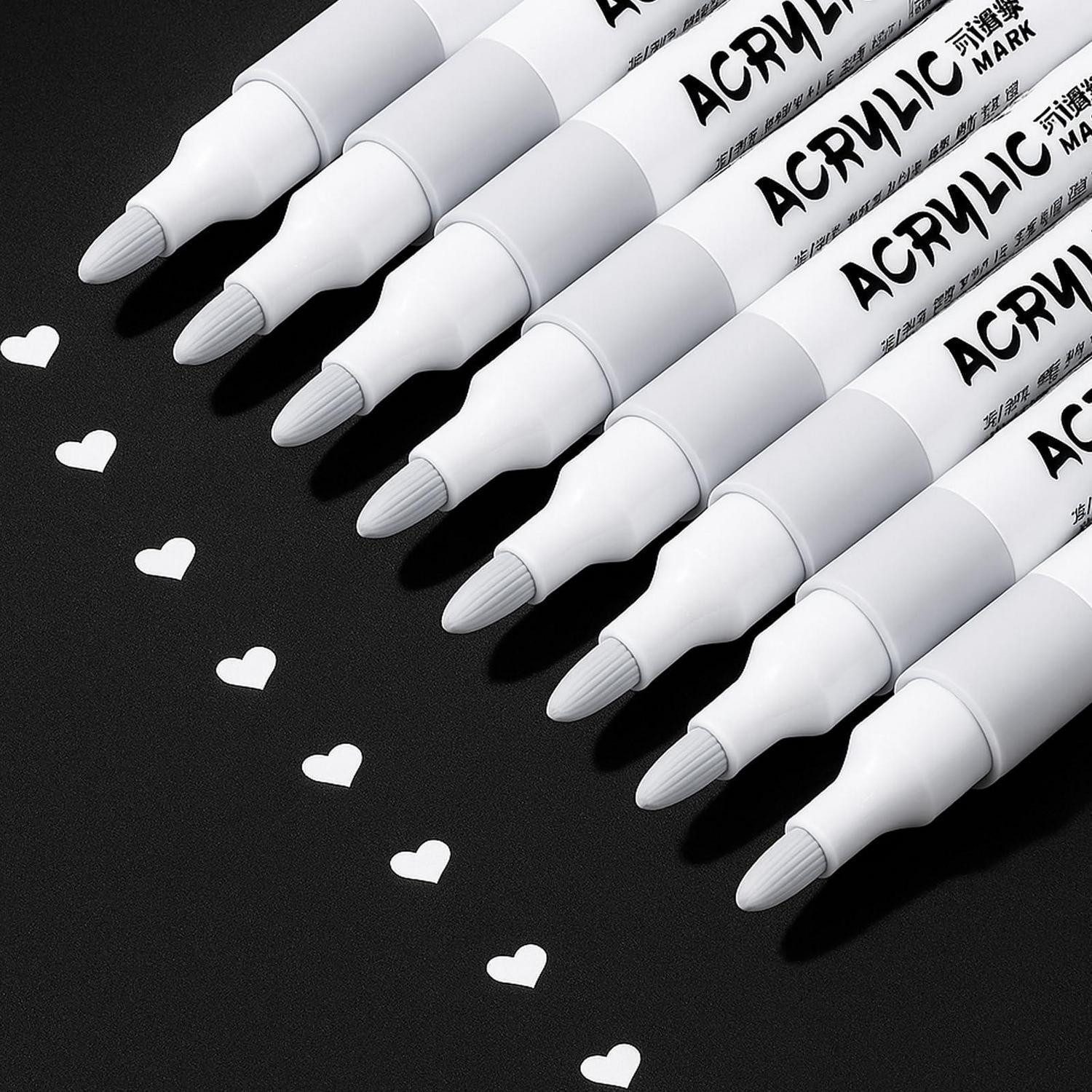 LuxusKollektion Permanentmarker Acrylstift weiß 2.0mm wasserfest