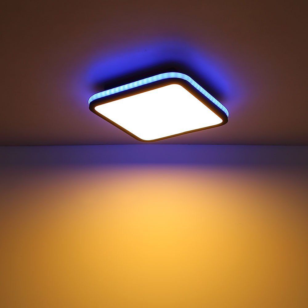 Farbwechsler Deckenleuchte Fernbedienung LED Globo Dimmbar Deckenlampe Deckenleuchte, RGB LED