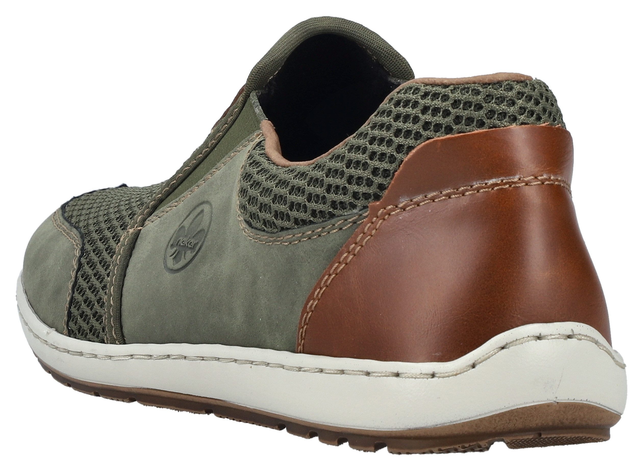 Rieker Slipper Sommerschuh, Schlupfschuh, Freizeitschuh mit kontrastfarbene günstig online kaufen