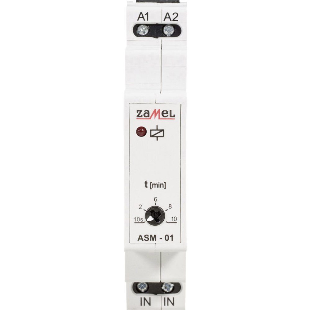 Zamel Lichtschalter Zamel ASM-01/U Treppenlichtzeitschalter 12 V, 24 V Hutschiene 230 V