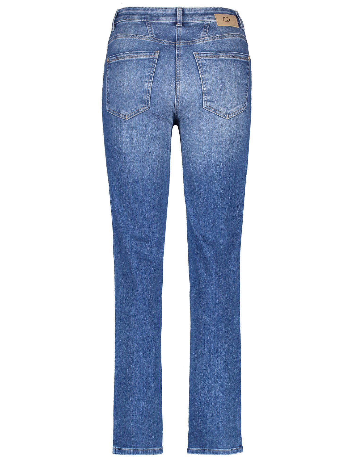 Perfect4ever mit Kontrastnähten Blue GERRY Denim Jeans WEBER Stoffhose