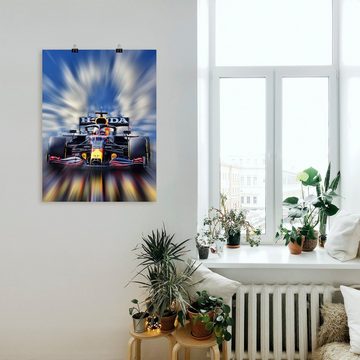 Artland Wandbild Max Verstappen - Weltmeister der Formel1, Auto (1 St), als Alubild, Outdoorbild, Leinwandbild, Poster, Wandaufkleber