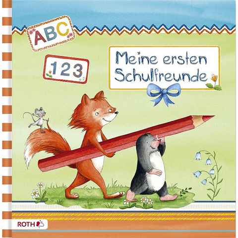 Roth Poesiealbum Flinki und Schlau, 16,5 x 16,5 cm, 64 Seiten, Freundebuch