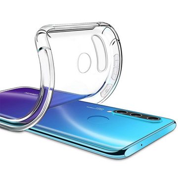 CoolGadget Handyhülle Anti Shock Rugged Case für Huawei P20 Lite 2019 / Nova 5i 6,4 Zoll, Slim Cover mit Kantenschutz Schutzhülle für Nova 5i Hülle Transparent